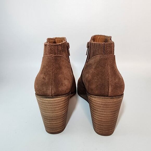 Lucky Brand Zorla Brown Suede Ankle Boots Women's Size 8.5 M NWT - Picture 3 of 7